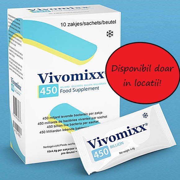 Vivomixx probiotic eficient 450 miliarde bacterii 10 plicuri x 4.4 g